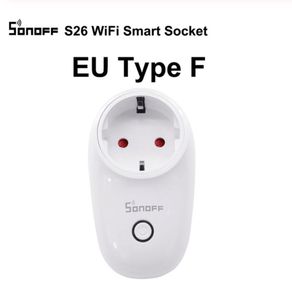 1/3/5PCS Itead SONOFF S26 WiFi Smart Plug EU Power Socket Wireless Outlet  Timer Remote Control Works with Alexa Google Home