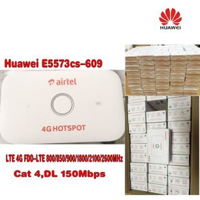 100pcs/lot Unlocked 150Mbps LTE FDD 4G Pocket WiFi Router Huawei E5573 E5573Cs-609