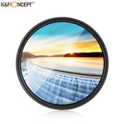 K&F CONCEPT 77mm Slim Variable ND Neutral Density Adjustable Fader Variable ND2 to ND400 Lens Filter+Microfiber Cleaning Cloth