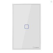 SONOFF T2US1C-TX 1 Gang Smart WiFi Wall Light Switch 433MHz RF Remote Control APP/Touch Control Timer US Standard Panel Smart Switch Compatible with G  Titigo9.8