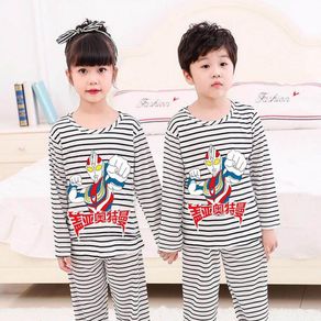 Kids Pajamas Sets Girls Lovely Night Suit Children Cartoon Sleepwear Pyjamas Kids enfant Baby Boy Nightwear 3-14Y Teens Clothes