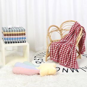 Baby Knitted Swaddle Wrap Blankets Toddler Infant Bedding Stroller Blanket