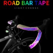 Bicycle Handlebar Tape Light Reflective Bike Bar Tape Road Bike Tape Wrap Pu Leather Cycling Handlebar Tapes