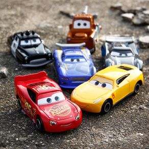 Disney Boy Pixar Cars 2 3 Lightning McQueen Jackson Storm Mater 1:55 Diecast Metal Alloy Model Car Toy Children Birthday Gift