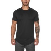 New Brand Gym Shirt Sport T Shirt Men Mesh Short Sleeve Running Tshirt Men Workout Training Tees Fitness Tops Rashgard T-shirt