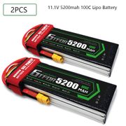 GTFDR 3S 11.1V 5200mah 100C-200C Lipo Battery 3S  XT60 T Deans XT90 EC5 For FPV Drone Airplane Car Racing Truck Boat RC Parts