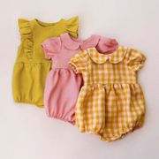 Summer Baby Girl Jumpsuits 0-18M Linen Cotton Newborn Baby Girl Romper Infant Jumpsuits Sunsuit Summer Clothes Outfits 0-18M