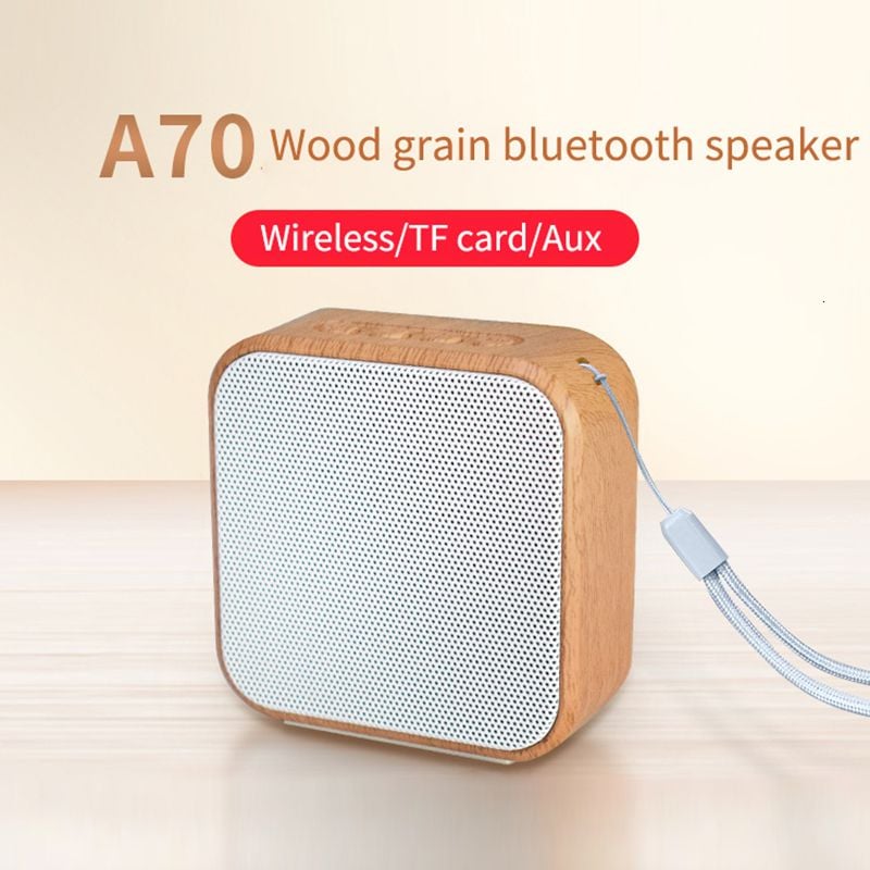 wood grain bluetooth speaker