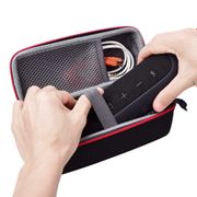 Shockproof Carrying Case for JBL Flip 1/2/3/4 Waterproof Portable Wireless Bluetooth Speaker - Fits USB Cable and Wall Charger