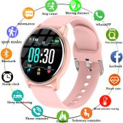 Women Digital Watch Real-time Weather Forecast Activity Tracker Heart Rate Monitor Sports Women Smart Watch Men For Android IOS