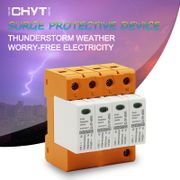 AC SPD 4P 10KA 20KA 30KA 40KA 60KA 80KA 385V 420V House Surge Protector Protection Protective Low-Voltage Arrester Device