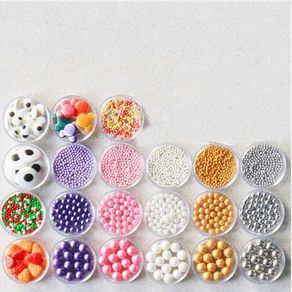 Edible Decoration for Cake 100g Sprinkles heart, Golden Sliver,Jimmie Decorating for Cup Cake, Dessert, Ice cream,Donuts