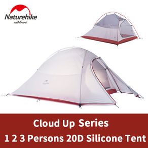 Naturehike Camping Ultralight Cloud UP 123 Person Tent 20D/210T Waterproof Portable Outdoor Travel Hiking Tent With Free Mat