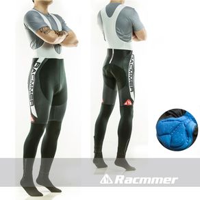Racmmer  2018 Pro Men Mtb Cycling Bib Pants Long Bike Tights 3D Gel Padded Breathable Bicycle Trousers Reflective #BK-04