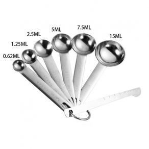 5pcs Baking Measuring Cups Spoons Kit Stainless Steel Flour Liquid Measuring  Spoons Kitchen Baking Cooking Scaled Measure Tool - AliExpress