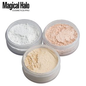 Magical Halo 3 Colors Smooth Loose Powder Makeup Transparent Finish Powder Waterproof Cosmetic For Face Finish Setting With Puff