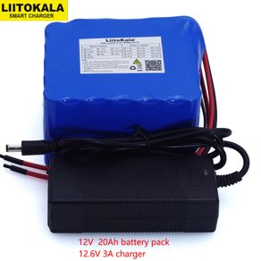 LiitoKala 12V 20Ah high power 100A discharge battery pack BMS protection 4 line output 500W 800W 18650 battery