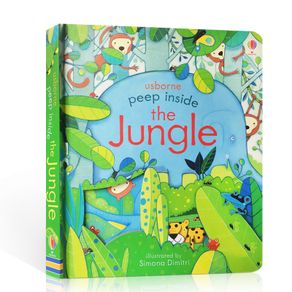 English Educational Picture Books Peep Inside The Jungle For Baby Early Childhood gift Children reading book