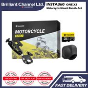 INSTA INSTA360 ONE X2 Accessories - Bundle Set (Motorcycle Mount/Lens cap/64GB Card/Battery (1630mAh)/Charging Hub)