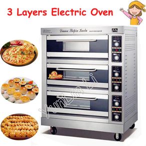 Commercial Electric oven baking oven baking oven 3 layers electric oven baking bread cake bread Pizza machine