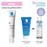 La Roche Posay Effaclar Duo (+), [Oily, Acne-Prone Skin] 40ml (with/without SPF 30) [EXP 12/2024]- By First Few Years