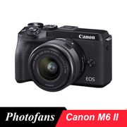 Canon M6 Mark II Mirrorless Digital Camera with 15-45mm Lens (Black)