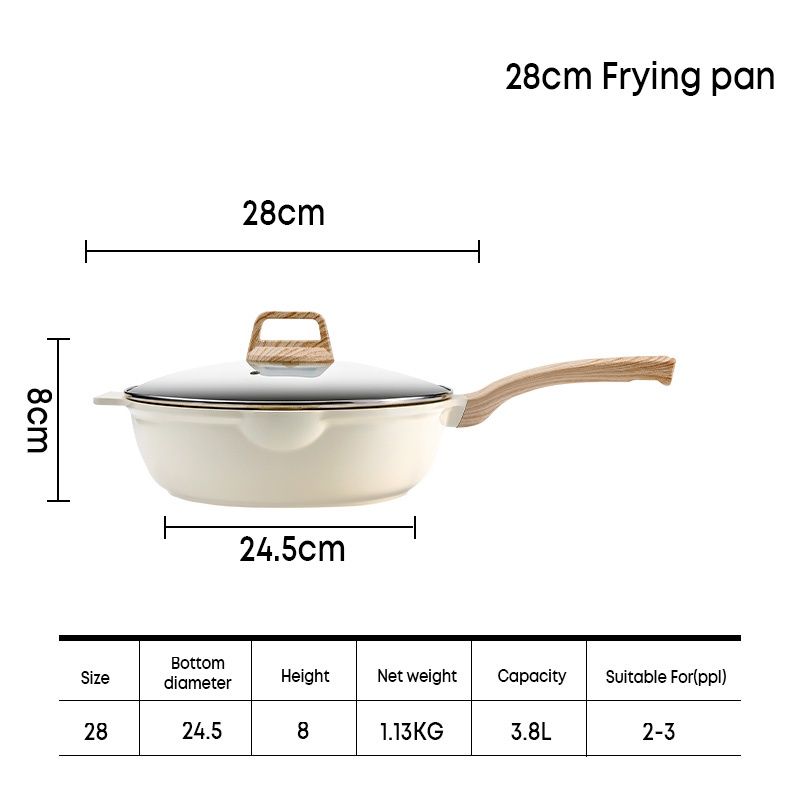 Ecowin Cookware Non Stick Frying Pan 20/24/26/28cm with Lid Maifan