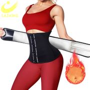 Sauna Sweat Body Shaper Women Modeling Strap Hot Neoprene Wholesale Waist Trainer Fitness Belt Hooks Workout Slim Corset