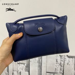 Longchamp Le Pliage Cuir Backpack in Blue NWT  Backpacks, Longchamp le  pliage, Fashion backpack