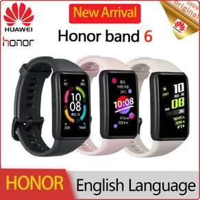 2020 HUAWEI Honor Band 6 AMOLED Touchscreen High-end Smart Bluetooth Bracelet Fitness Tracker Wristbands Women Blood Oxygen Pink