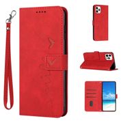 Samsung Galaxy Note 20 Ultra S20 FE A03S A02S A03 Core A02 M02 A72 5G A73 A53 Lovely Heart Wallet Case Leather Folio Flip Wrist Strap Shockproof Protective Card Slots Holder Cover