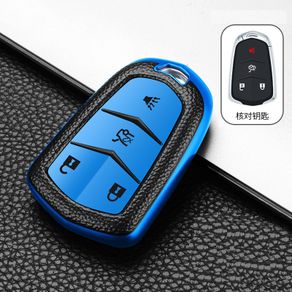 Key Fob Cover Case for 2015-2019 Cadillac Escalade Cts XT4 5 6