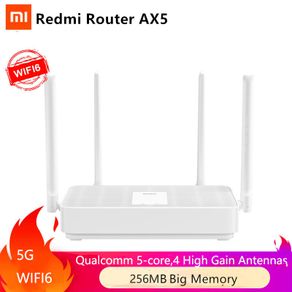 Xiaomi Wifi 6 Router AX1800 Gigabit 2.4G 5GHz 5-Core Dual-Band Router OFDMA High Gain 2 Antennas Mi Router AIoT - Black