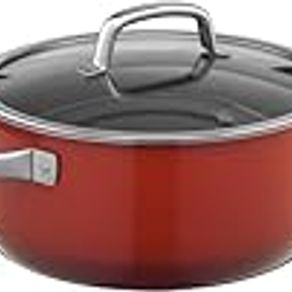 WMF Fusiontec Low casserole, Red 24cm 0514755290