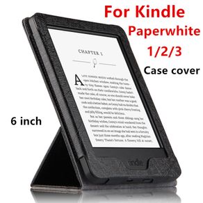 E-book Case For Kindle Paperwhite Protective Cover Sleeve For Amazon Kindle Paperwhite 3 2 1 PU Leather Protect Stand Case 6"