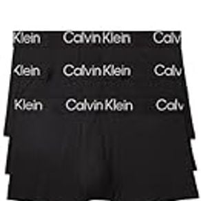 Calvin Klein Men's Ultra Soft Modern 3-Pack Trunk, Black, Black, Black, Medium