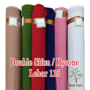Material multi Fabric double Chiffon hiconE polycotton poton Veil bella square Width 115cm