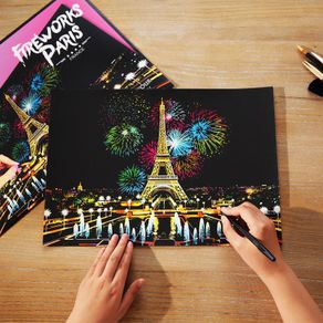 Dpf Magic Scratch Art Painting Paper With Drawing Stick Kids