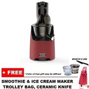 FREE Trolley + Ceramic Knife + Smoothie & Ice Cream Maker - Kuvings EVO820 Whole Slow Juicer