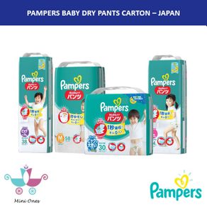 [Carton] Pampers Baby Dry Pants Carton Japan, 3/4 x Packs