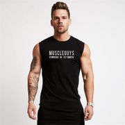 New Summer Brand Clothing Bodybuilding Stringer Tank Top Men Fitness Mens Singlets Gyms Sleeveless Shirt Cotton Muscle Vest