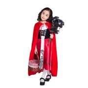 Cute Little Red Riding Hood Costume Girl Kids Fantasia Fancy Party Dress Up Children Halloween Carnival Fantasia Cosplay  cosplay world