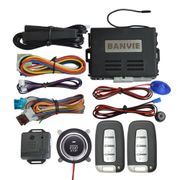 BANVIE PKE Passive Keyless Entry Car Alarm System with Remote Engine Start and Push to Engine Start Stop Button