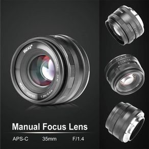 MEIKE MK-35mm F/1.4 Manual Focus Large Aperture Lens APS-C for Sony Panasonic M4/3 Mirrorless Camera