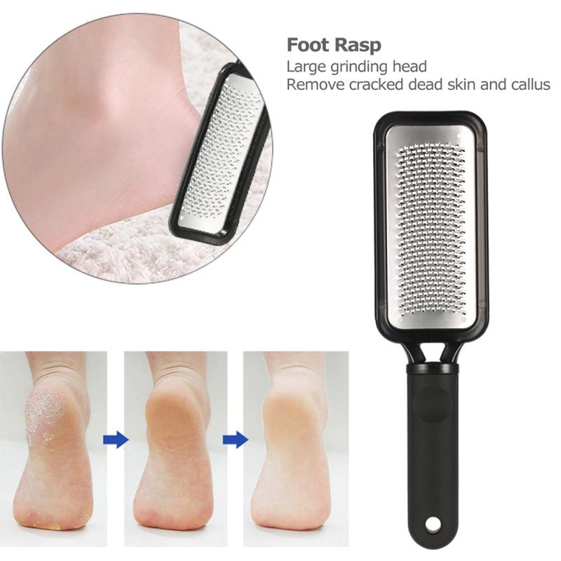 1pc Foot Rasps Pedicure Callus Remover Hard Dead Skin Foot Scrubber Nail  Tools Stainless Steel White Rubbing Foot Plate, Foot Grinderl, Remove Dead  Skin Callus Grinding Cuticle Pedicure Tool