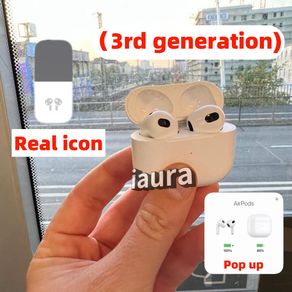 Air3 （3rd generation) 1:1 box Real Pop-up Airoha 1562A Spatial Audio Wireless Earbud Spatial Audio air4 TWS