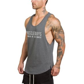 Dream 2020 New Men Cotton Sleeveless Shirts tank top Men Fitness shirt mens singlet Bodybuilding workout gym vest fitness men