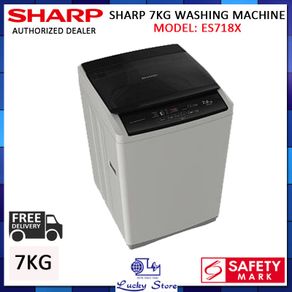 Sharp 7kg Top Load Washing Machine ES718X