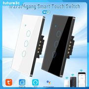 1/2/3/4 Gang Tuya Wifi Smart Light Touch Switch Wall 100-250v 120*72mm Smart Life/tuay App Remote Control Work With Alexa Google Home FUTURE