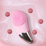 Electric Facial Cleansing Brush Silicone Sonic Face Cleaner Deep Pore Cleaning Skin Massager Face Cleansing Brush Device